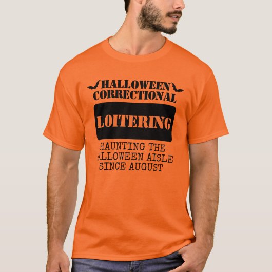Aangepaste Halloween Correctional Inmate Group T-shirt (Voorkant)