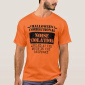 Aangepaste Halloween Correctional Inmate Group T-shirt (Voorkant)