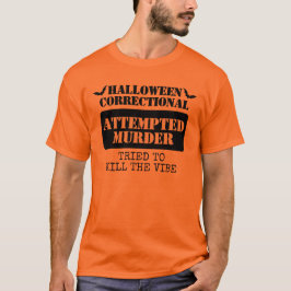 Aangepaste Halloween Correctional Inmate Group T-shirt