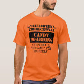 Aangepaste Halloween Correctional Inmate Group T-shirt (Voorkant)