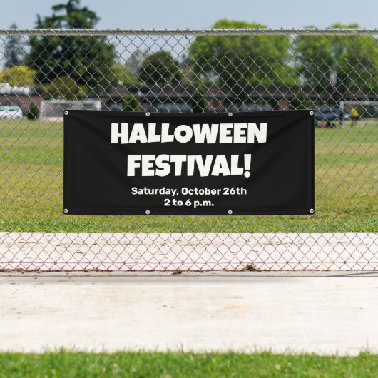Aangepaste Halloween Festival Banner (Insitu)