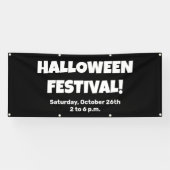 Aangepaste Halloween Festival Banner (Horizontaal)