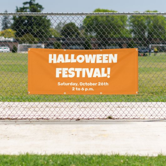 Aangepaste Halloween Festival Banner (Insitu)