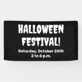 Aangepaste Halloween Festival Spooky Banner (Horizontaal)