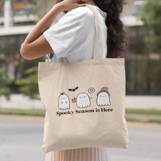 Aangepaste Halloween Ghosts Spooky Seizoen Trick T Tote Bag