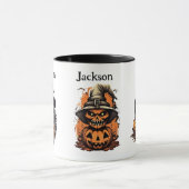 Aangepaste Halloween griezelige skeletten Mok (Midden)
