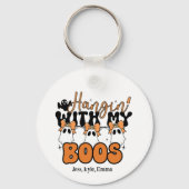 Aangepaste Halloween Hangin' met mijn Boos Sleutelhanger (Voorkant)