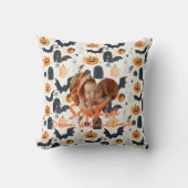 Aangepaste Halloween Kind's Pillow: Naam & Motivat Kussen (Voorkant)