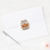 Aangepaste Halloween Kleine Zakelijke Dank Je Vierkante Sticker (Envelop)