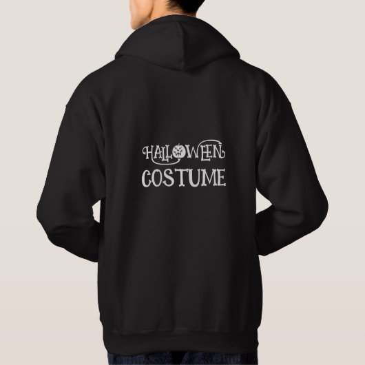 Aangepaste HALLOWEEN KOSTUUM voor Mannen Grappige  Hoodie (Achterkant)