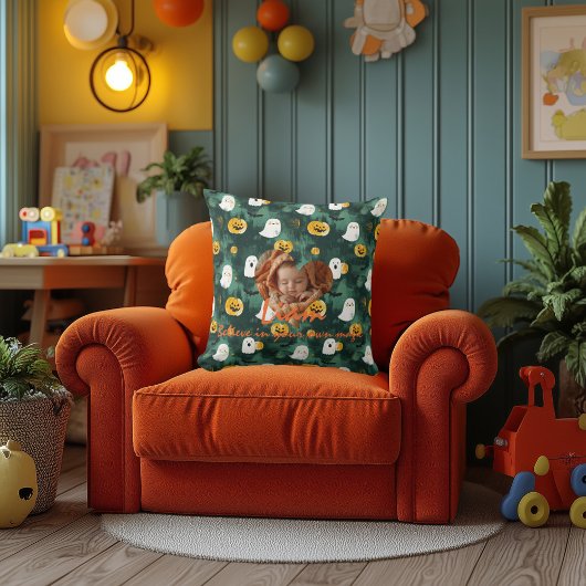 Aangepaste Halloween kussen met naam en foto's