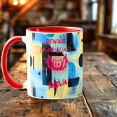 Aangepaste Halloween - Levendige Red Bat Night Roa Mok