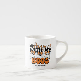 Aangepaste Halloween Moeder Hangin' met mijn Boos Espresso Kop
