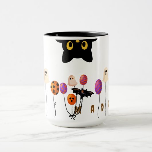 Aangepaste Halloween Mok -Gepersonaliseerde Naam K (Midden)