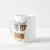 Aangepaste Halloween Mom Hangin' met mijn Boos Koffiemok (Voorkant links)