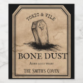 aangepaste halloween partij Apothecaire optie graf Wijn Etiket (Enkel label)