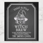 aangepaste halloween partij Apothecary drankje hek Wijn Etiket (Enkel label)