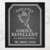 aangepaste halloween partij Apothecary drankspook Wijn Etiket (Enkel label)