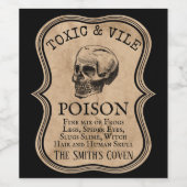 aangepaste halloween partij Apothecary potion fles Wijn Etiket (Enkel label)