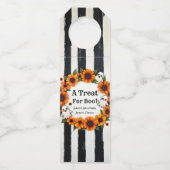 Aangepaste Halloween Party Favoriet - 'Een traktat Flessenhanger (Achterkant)