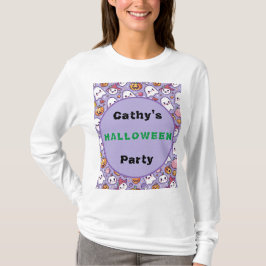 Aangepaste Halloween Party Ghosts and Pumpkins Shi T-shirt