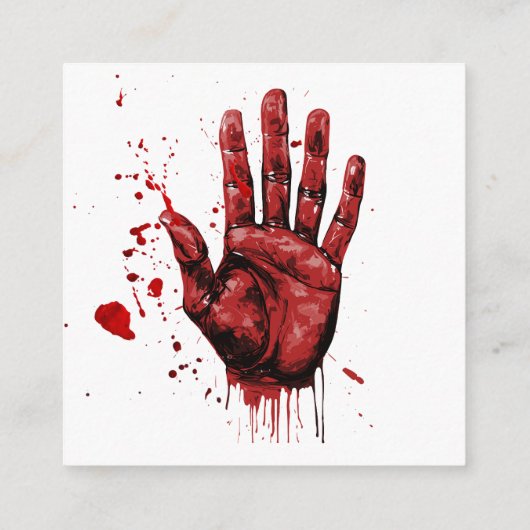 Aangepaste Halloween Party Invite Pyscho Informatiekaartje (Achterkant)