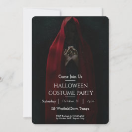 Aangepaste Halloween Party Nodig Vrouw Nun Kaart