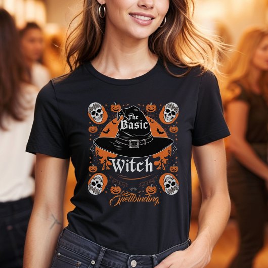 Aangepaste Halloween Party Witch Pet Retro Kostuum T-shirt