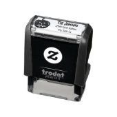 Aangepaste Halloween pompoen partij adres inkt ste Zelfinktende Stempel (Product)