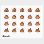 Aangepaste Halloween Pompoen Sticker (Vel)