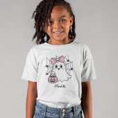 Aangepaste Halloween Schattigee Ghost Girls Sweats T-shirt