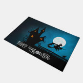 Aangepaste Halloween Schattigee Spooky Whimsical P Deurmat (Schuin)
