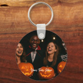 Aangepaste Halloween Sleutelhanger – Foto & Tekst  (Achterkant)