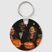 Aangepaste Halloween Sleutelhanger – Foto & Tekst  (Achterkant)