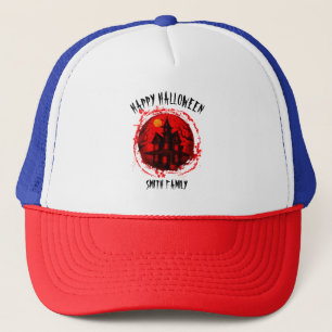 AANGEPASTE HALLOWEEN SPOOKHUIS FAMILIE PARTY TRUCKER PET