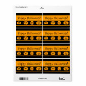 Aangepaste Halloween Treat Bag Labels (Full Sheet)