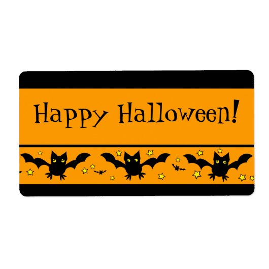 Aangepaste Halloween Treat Bag Labels (Voorkant)