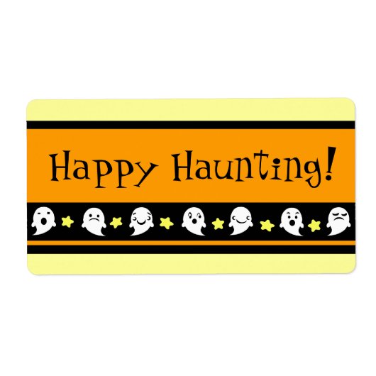 Aangepaste Halloween Treat Bag Labels (Voorkant)