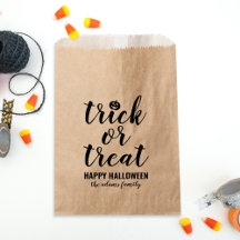 Aangepaste halloween trick or treat modern script