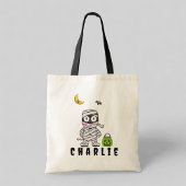 Aangepaste Halloween Trick or treat Mummy Bat Spid Tote Bag