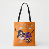 Aangepaste Halloween Trick or treat Snoep Bag Tote Bag (Voorkant)