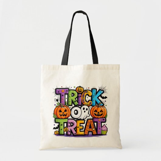 Aangepaste halloween Trick or treat tas (Voorkant)