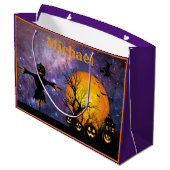 Aangepaste halloween Trick or treat tas Groot Cadeauzakje (Achterkant Gekanteld)