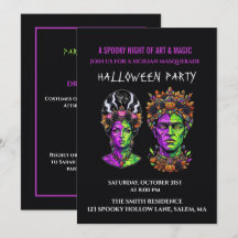 Aangepaste Halloween-uitnodiging Frankenstein Pop