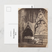 Aangepaste Halloween-uitnodiging met antieke graf Briefkaart (Voorkant / Achterkant)