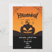 Aangepaste halloween uitnodiging voor halloween fe (Voorkant)