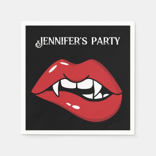 Aangepaste Halloween Vampire Servet (Voorkant)