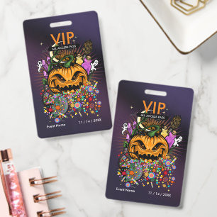 Aangepaste Halloween VIP All Access Pas Behekste F Badge