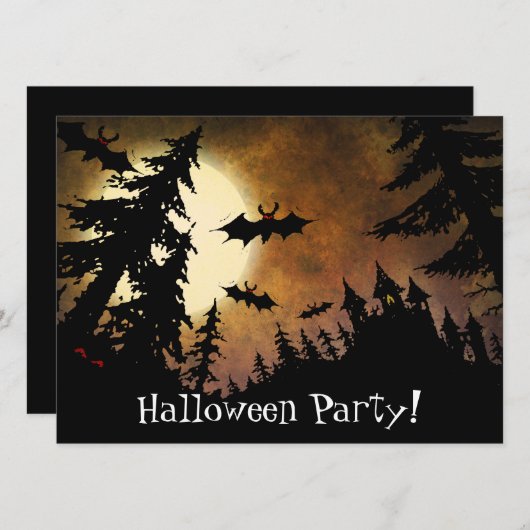 Aangepaste halloween vlekken, spoky Castle en Full Kaart (Voorkant / Achterkant)