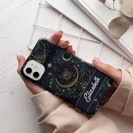 Aangepaste halve maan en sterren Celestial Case-Mate iPhone Case